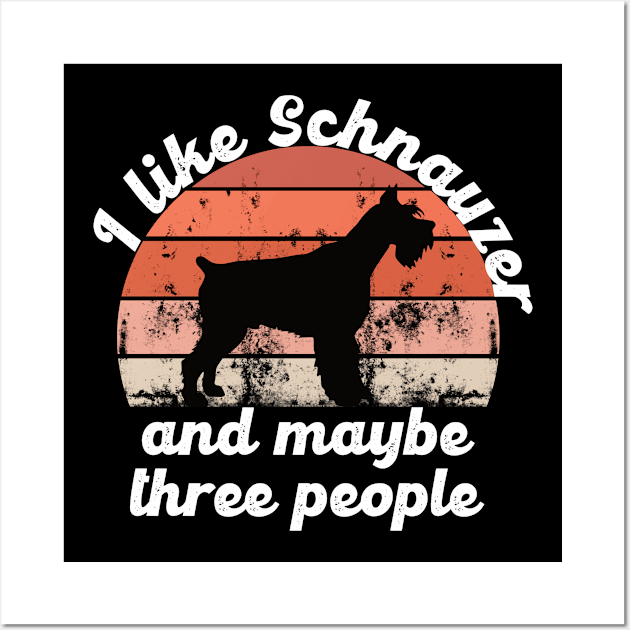 i like schnauzer and maybe three people Wall Art by hatem